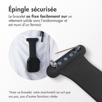 imoshion Bracelet infirmier en silicone Apple Watch Series 1 t/m 11 / SE / Ultra (44/45/46/49 mm) - Noir
