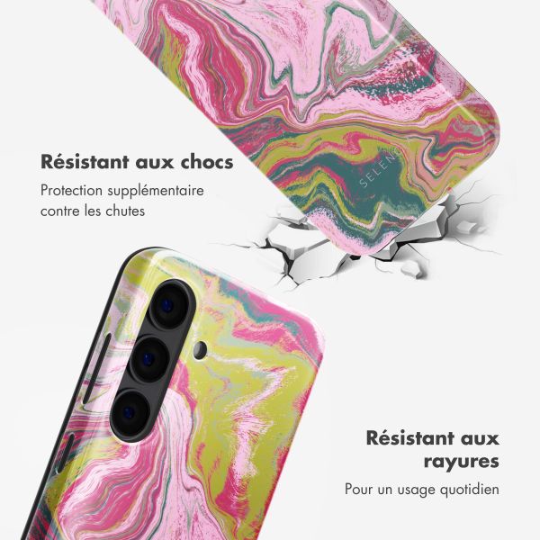 Selencia Coque arrière Vivid Tough Samsung Galaxy S24 - Marble Pink