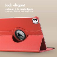 imoshion Coque tablette rotatif à 360° iPad Pro 12.9 (2022) / Pro 12.9 (2021) - Rouge