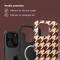 Selencia Coque arrière Vivid avec MagSafe Apple iPhone 16 Pro - Pied-de-Poule