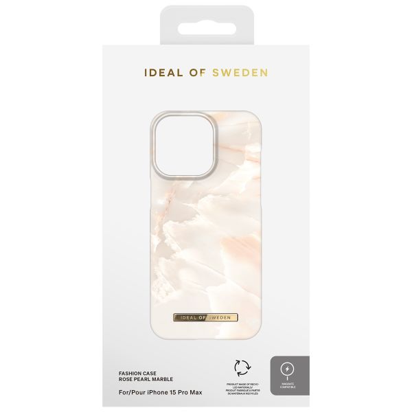 iDeal of Sweden Coque Fashion MagSafe iPhone 15 Pro Max - Rose Pearl Marble