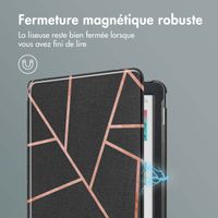 imoshion Design Slim Hard Case Sleepcover Kobo Clara Colour / BW - Black Graphic