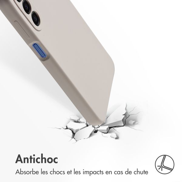 Accezz Coque Liquid Silicone Samsung Galaxy A17 - Stone