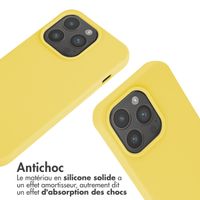 imoshion Coque en silicone avec cordon Apple iPhone 15 Pro - Jaune