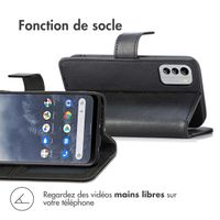 imoshion Étui de téléphone portefeuille Luxe Nokia G60 - Noir