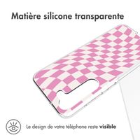 imoshion Coque Design Samsung Galaxy S23 Plus - Retro Pink Check