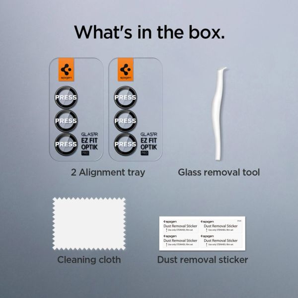 Spigen GLAStR EZ Fit Optik Pro Protection d'objectif de caméra (pack de 2) Samsung Galaxy Z Fold 7 - Noir