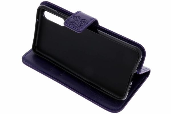 Etui de téléphone Fleurs de Trèfle Huawei 20 - Violet