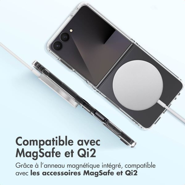 Accezz Coque arrière Xtreme Impact avec MagSafe Samsung Galaxy Z Flip 7 - Transparent