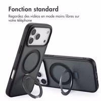 Accezz Coque Ring Stand avec MagSafe Apple iPhone 17 Pro - Noir
