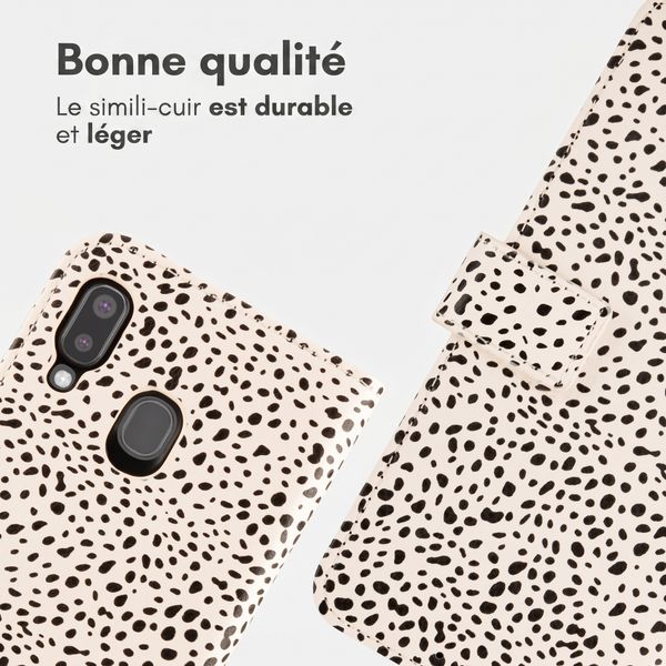 imoshion Étui de télephone portefeuille Design Samsung Galaxy A20e - Desert Dots