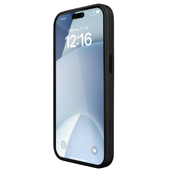 Woodcessories Coque Bio Leather MagSafe Apple iPhone 15 Pro Max - Noir