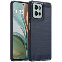 imoshion Coque Brushed Motorola Moto G75 5G - Bleu foncé