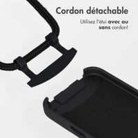 imoshion Coque arrière Color avec cordon amovible et MagSafe Apple iPhone Air - Noir