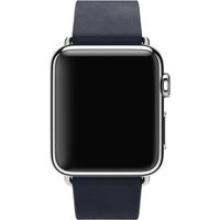 Apple Leather Band Modern Buckle Apple Watch Series 1-9 / SE - 38/40/41 mm / Series 10 - 42 mm - Taille L - Bleu