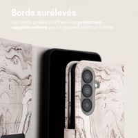 imoshion Étui de télephone portefeuille Design Samsung Galaxy A37 (5G) - Sandy Marble