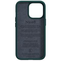 Njorð Collections Coque Salmon Leather MagSafe iPhone 13 Pro - Dark Green