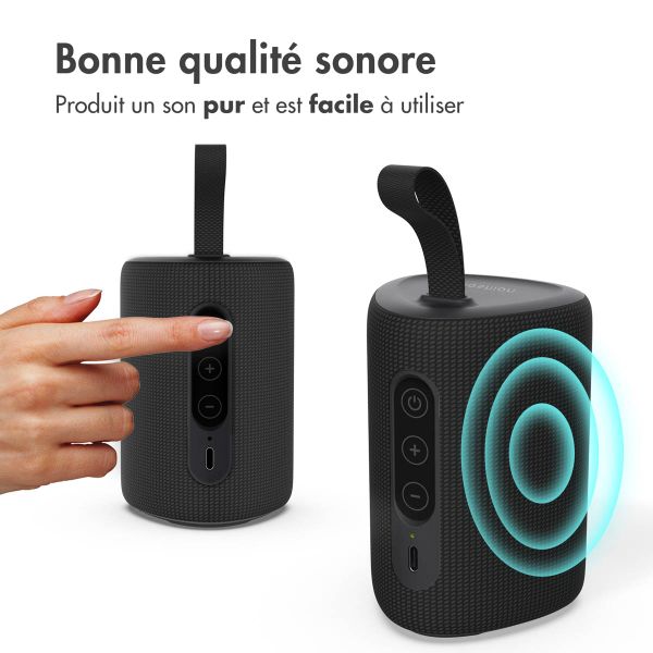 imoshion Mini enceinte Bluetooth sans fil - Noir