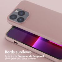 Selencia Coque silicone avec cordon amovible iPhone 13 Pro - Sand Pink