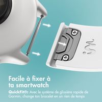 imoshion Bracelet QuickFit® en silicone  - Connexion Garmin 22 mm - Blanc