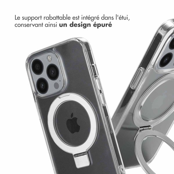Accezz Coque Ring Stand avec MagSafe Apple iPhone 13 Pro - Transparent