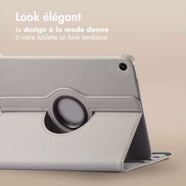 imoshion Coque tablette rotatif à 360° Samsung Galaxy Tab A11 Plus / A9 Plus - Gris