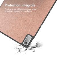 imoshion Coque tablette Trifold Lenovo Tab P11 (2nd gen) - Rose Dorée