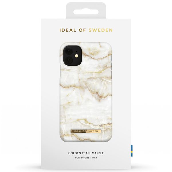 iDeal of Sweden Coque Fashion iPhone 11 - Golden Pearl Marble