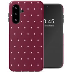 Selencia Coque arrière Vivid Samsung Galaxy A17 (5G) / (4G) - Happy Dots Burgundy