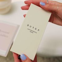 Burga Bracelet en cuir véritable Apple Watch Series 1 - 9 / SE (38/40/41 mm) | Series 10 / 11 (42 mm) - Don't Text / Gold