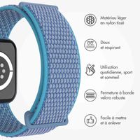 imoshion Bracelet en nylon Apple Watch Series 1 t/m 11 / SE / Ultra (44/45/46/49 mm) - Marine Blue