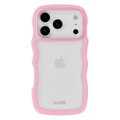Holdit Coque Wavy Apple iPhone 17 Pro Max - Transparent / Pink