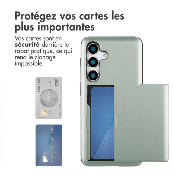 imoshion Coque arrière avec porte-cartes Samsung Galaxy S25 - Vert