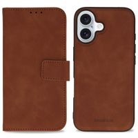 imoshion Etui de télephone luxe 2-en-1 amovible Apple iPhone 16 - Marron