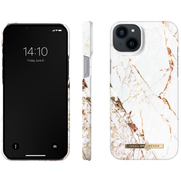 iDeal of Sweden Coque Fashion iPhone 14 Plus - Carrara Gold