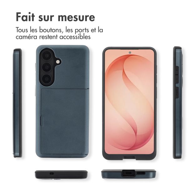 imoshion Coque arrière avec porte-cartes Samsung Galaxy S26 Plus - Bleu foncé