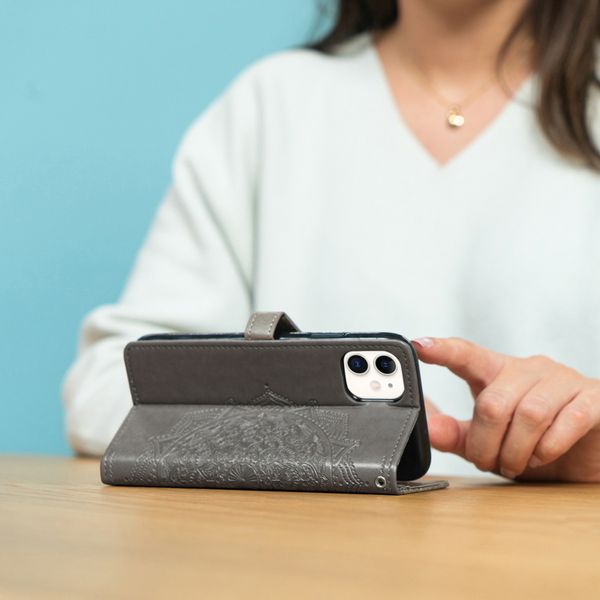 imoshion Etui de télephone Mandala Oppo Reno4 5G - Gris