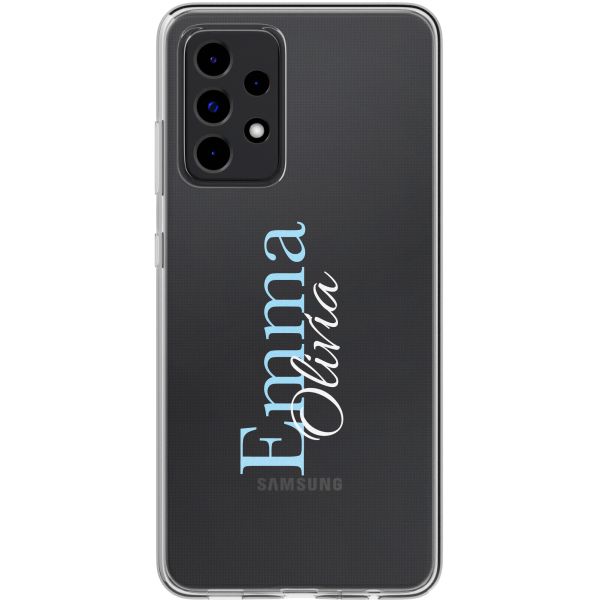 Coque personnalisée avec un nom Samsung Galaxy A52(s) (5G/4G) - Transparent