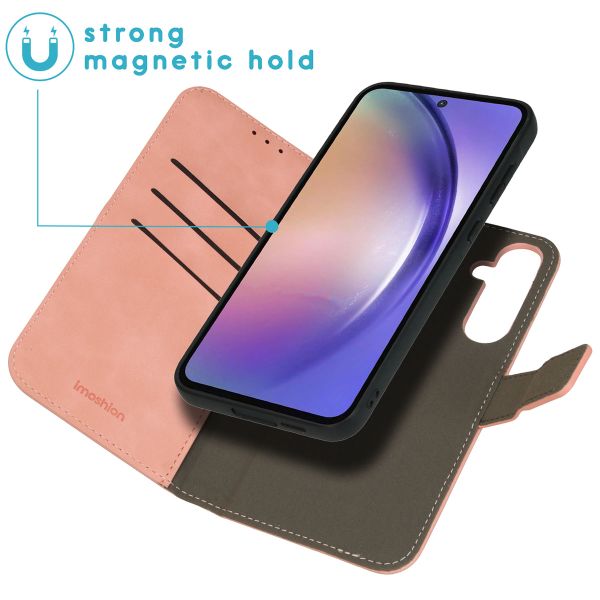 imoshion Etui de télephone luxe 2-en-1 amovible Samsung Galaxy A55 - Rose