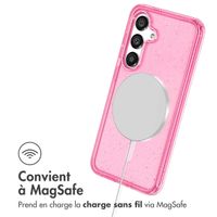 imoshion Coque Pailletée avec MagSafe Samsung Galaxy S24 - Paillettes Rose