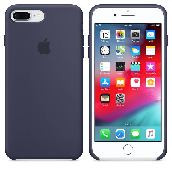 Apple Coque en silicone Apple iPhone 8 Plus / 7 Plus - Midnight Blue