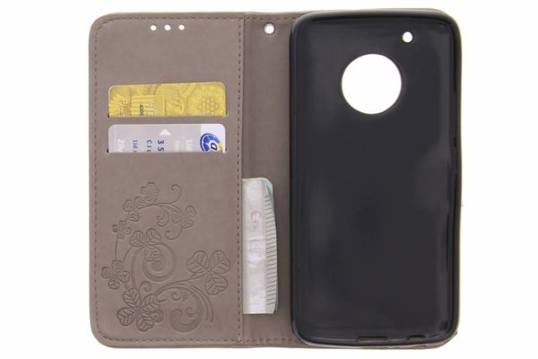 Etui de téléphone Fleurs de Trèfle Motorola Moto G5 Plus