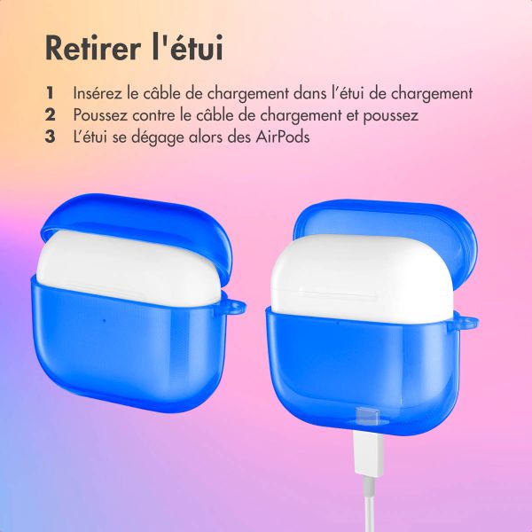 imoshion Coque Néon Apple AirPods 3 - Bleu Cobalt