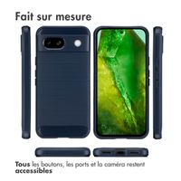 imoshion Coque Brushed Google Pixel 8a - Bleu foncé