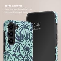 Selencia Coque arrière Vivid Samsung Galaxy S23 - Tropical Vibes Light Blue