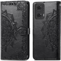 imoshion Etui de téléphone portefeuille Mandala Motorola Moto G04 / G24 - Noir