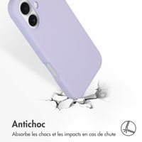 Accezz Coque Liquid Silicone avec MagSafe iPhone 16 - Violet