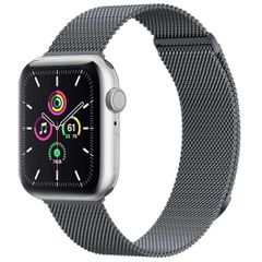 imoshion Bracelet magnétique milanais Apple Watch Series 1 - 11 / SE / Ultra (44/45/46/49 mm) - Taille S - Gris foncé