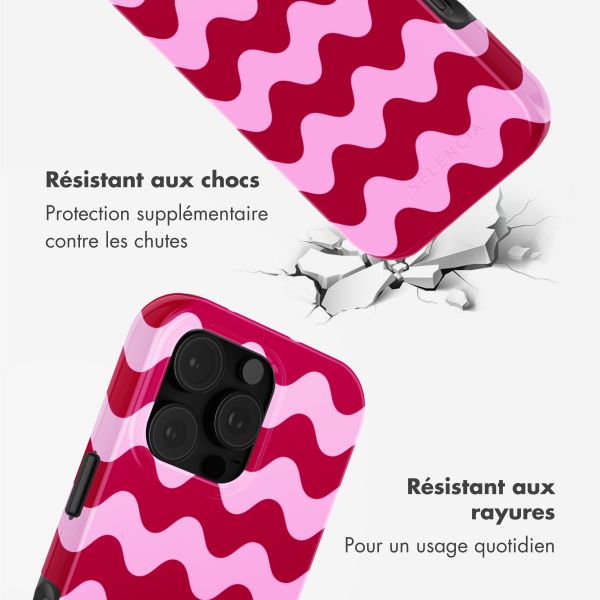 Selencia Coque arrière Vivid Apple iPhone 16 Pro - Wave Vibes Lipstick