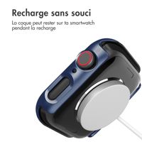imoshion Coque rigide à couverture complète Apple Watch 7 / 8 / 9 - 41 mm - Bleu foncé